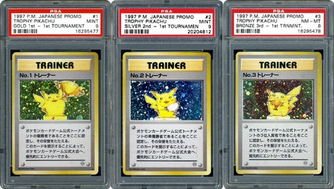 Pokemon Trophy Pikachu Cards