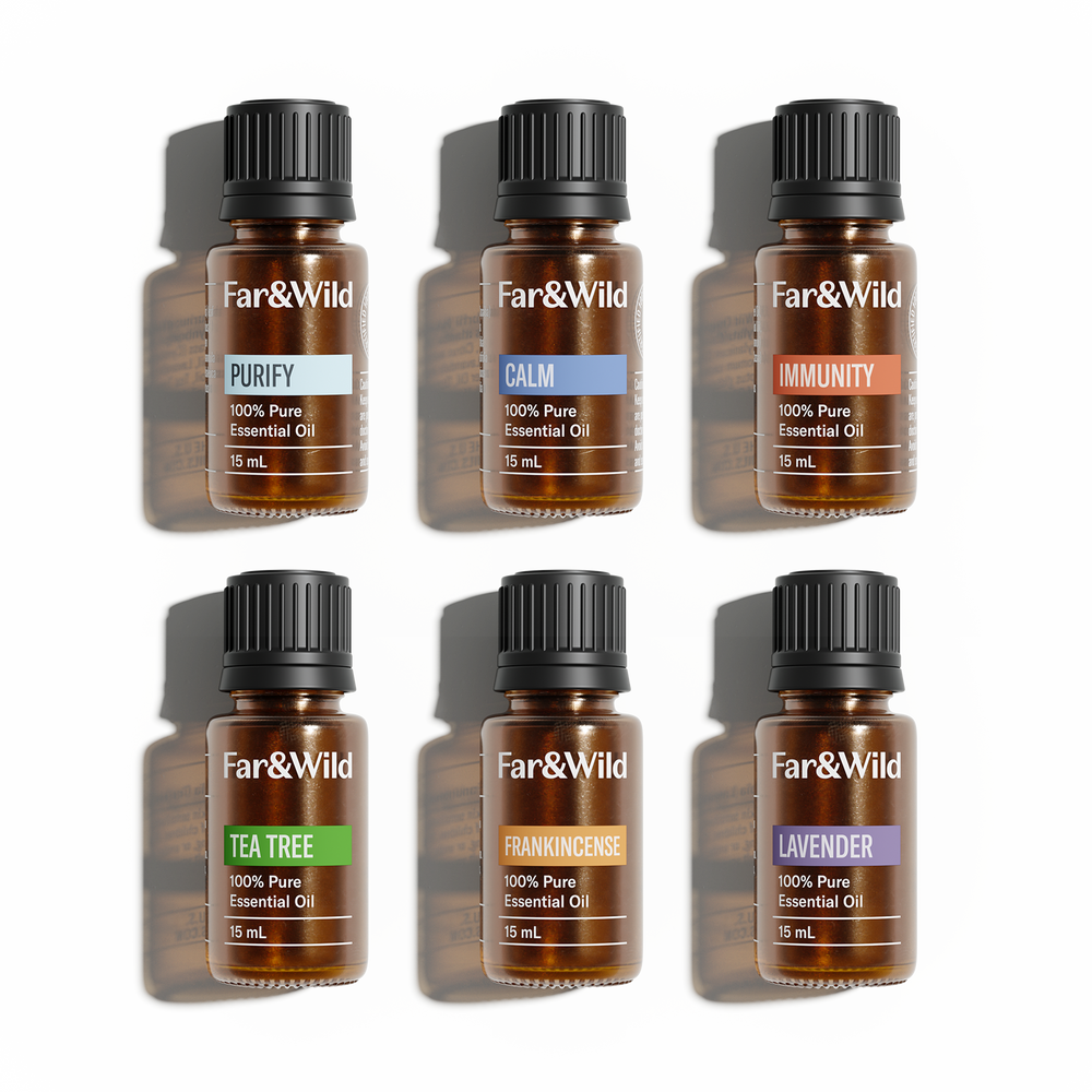STARTER PACK-Lavender, Frankincense, Peppermint, & Lemon 100% Pure  Essential Oils