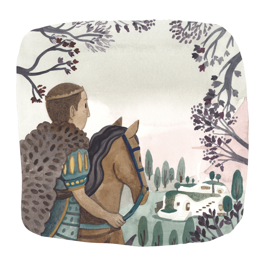 The Prince riding on a horse in Fairy Tales Retold's Snow White