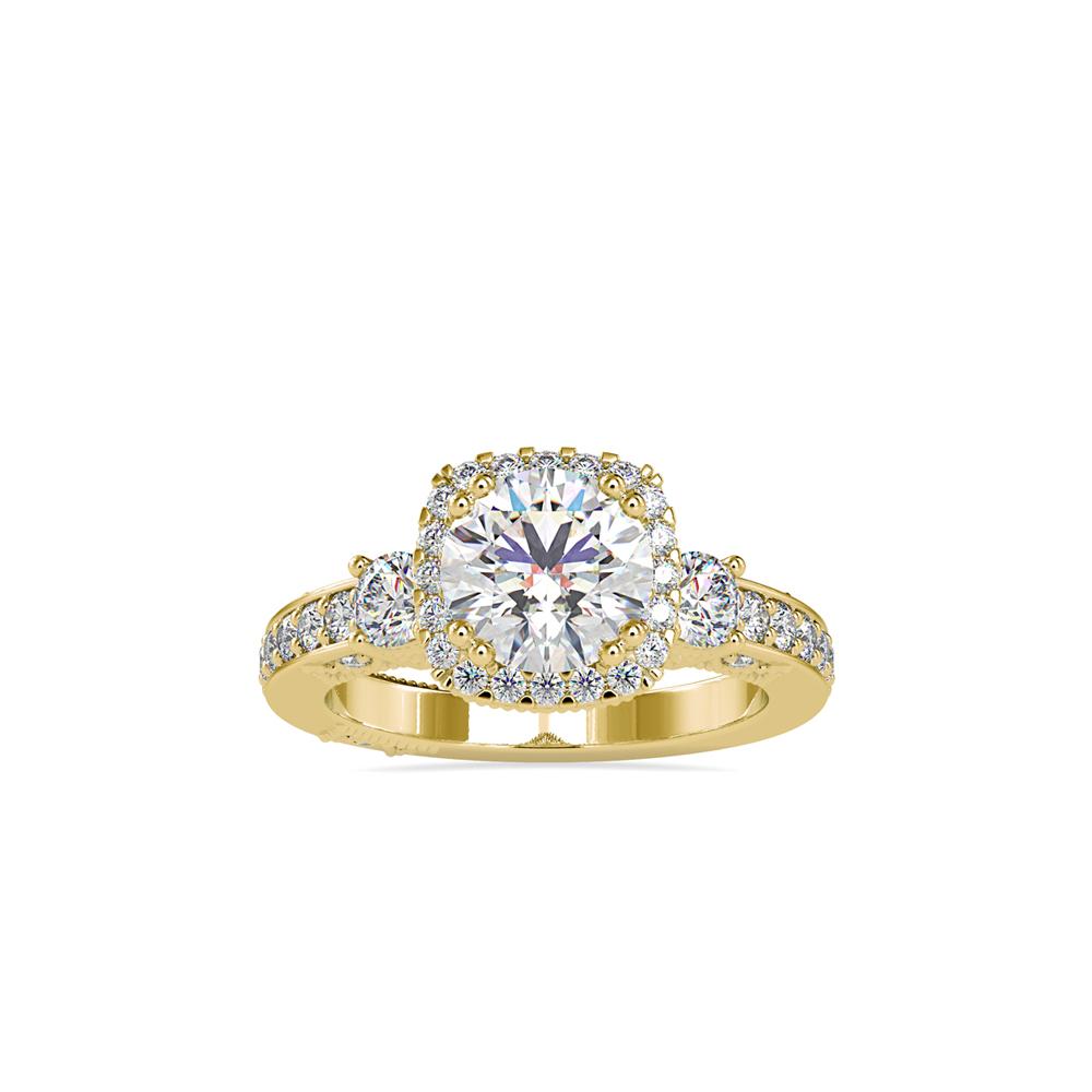  Contemporary Classic trinity styled engagement ring 