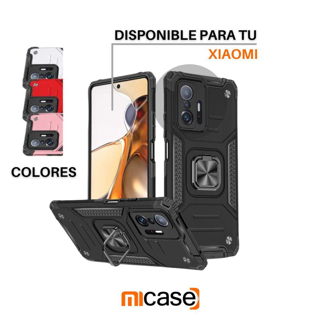 Case Funda Mate Antishock + Mica Xiaomi Redmi Note 10 Pro - Rojo SM