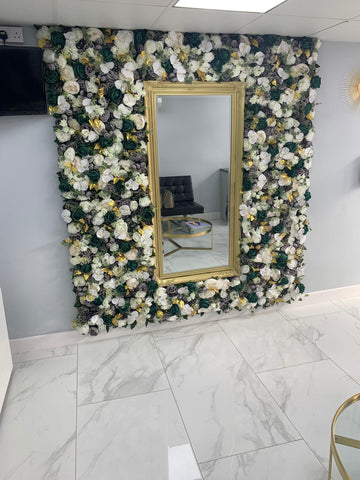 Beauty Salon Flower Wall