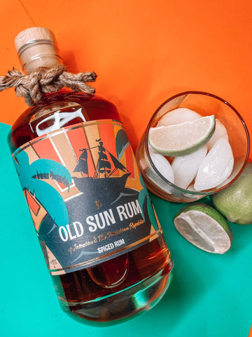 OLD SUN RUM BOTTLE