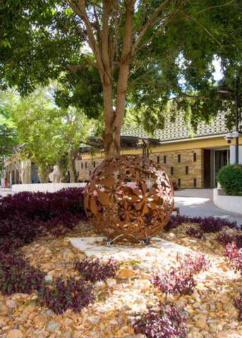 Entanglements Metal Art Flower Ball Sculpture for The University of Queensland