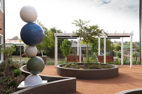 Custom Outdoor Sculpture at Homestyle Aged Care