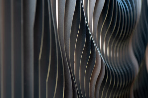 Parametric Wall Art in a small courtyard 