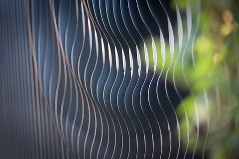 Parametric Wall Art in a small courtyard 