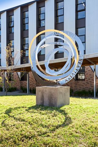 Sphere Sculpture at Mckinnon Secondary College 