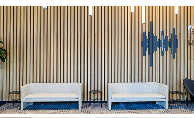 Flexible Acoustic Wood Slat Wall Panel Oak Veneer - 270cm