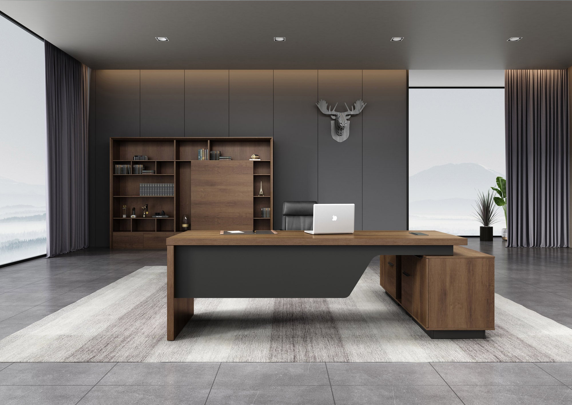 Executive Office Desk Modern Corner Desks with Return Melbourne Furniture