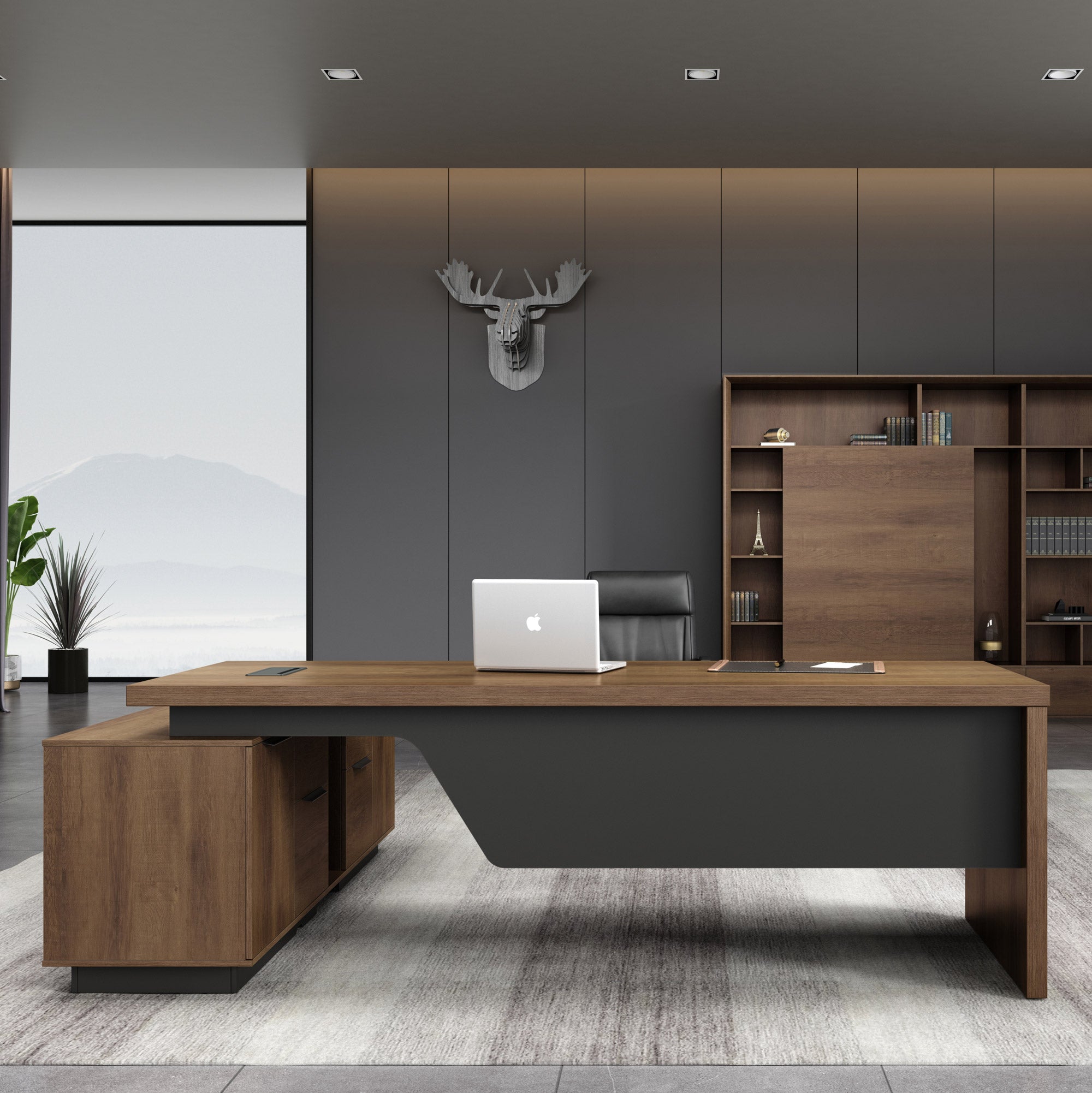 Executive Office Desk Corner Modern Desks Furniture Brisbane Australia