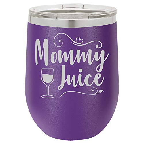 Funny Wine Tumbler Mommy Juice Laser Engraved Insulated