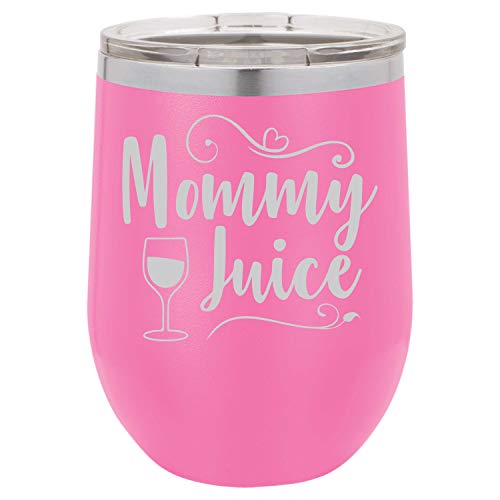 Funny Wine Tumbler Mommy Juice Laser Engraved Insulated