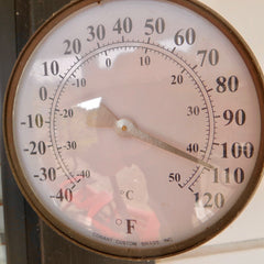 Thermometer reading 110F