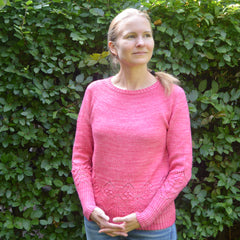 Magnolia Sweater strikket i Malabrigo Arroyo