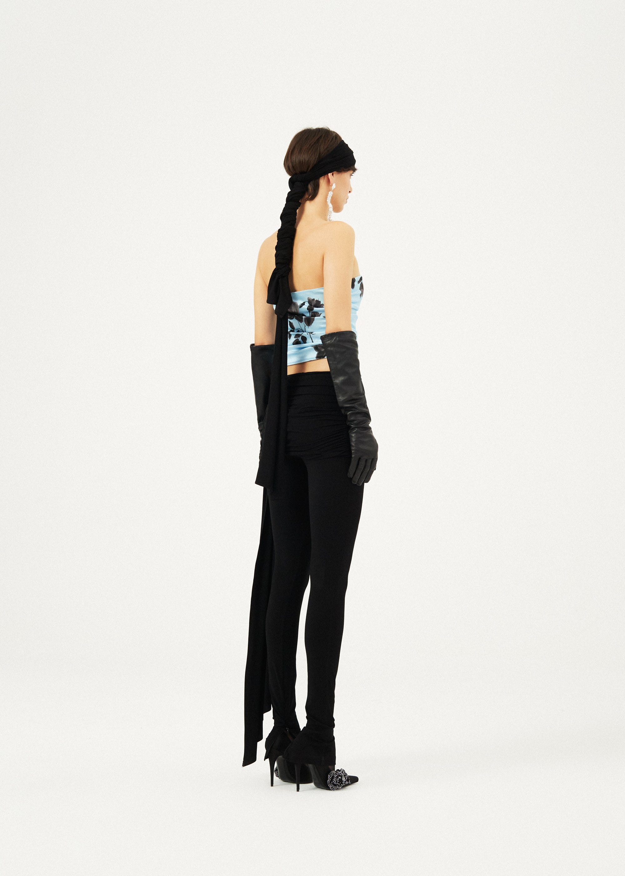 Sash detail jersey leggings in black | Magda Butrym