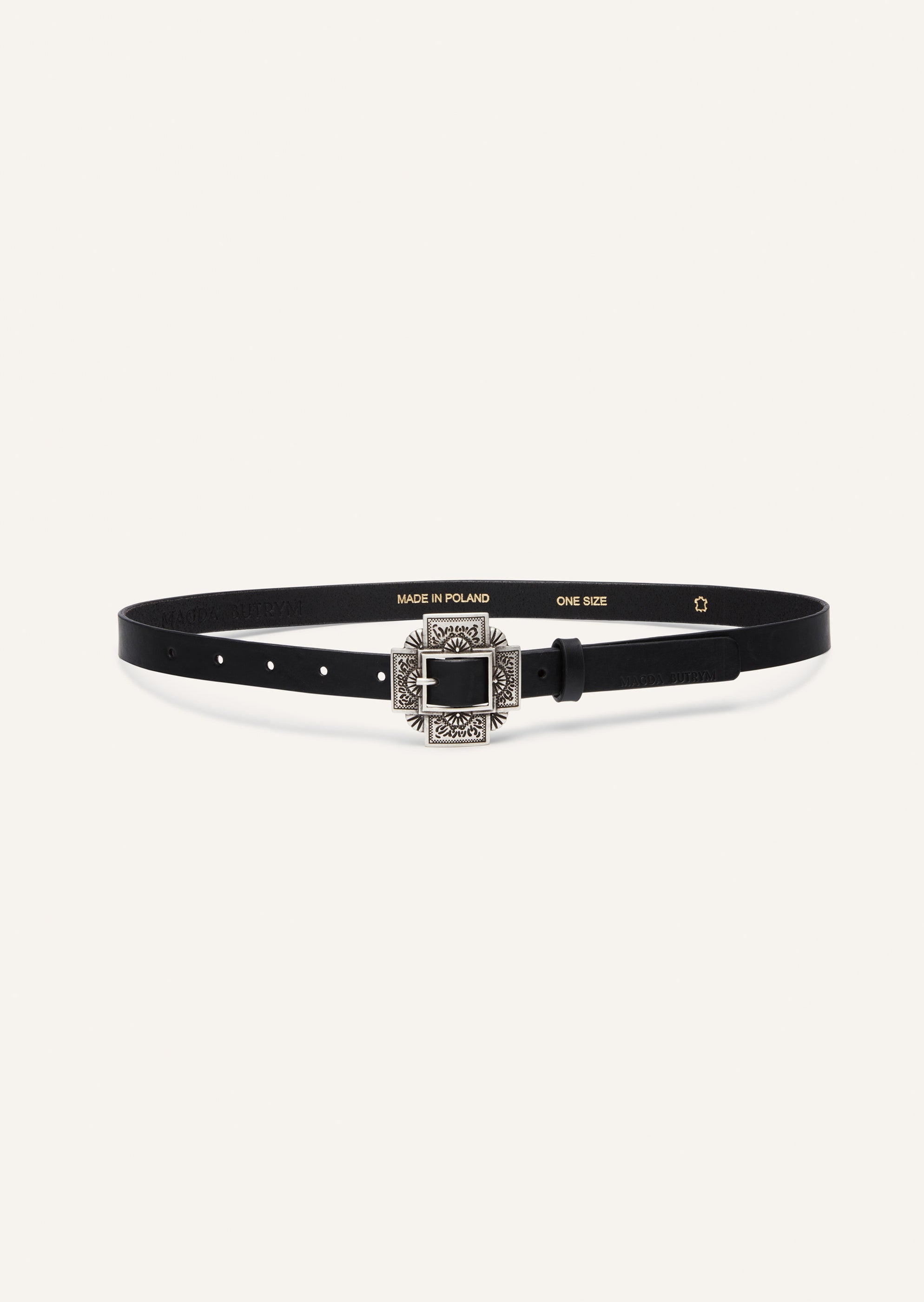 RE24 BELT 03 BLACK SILVER