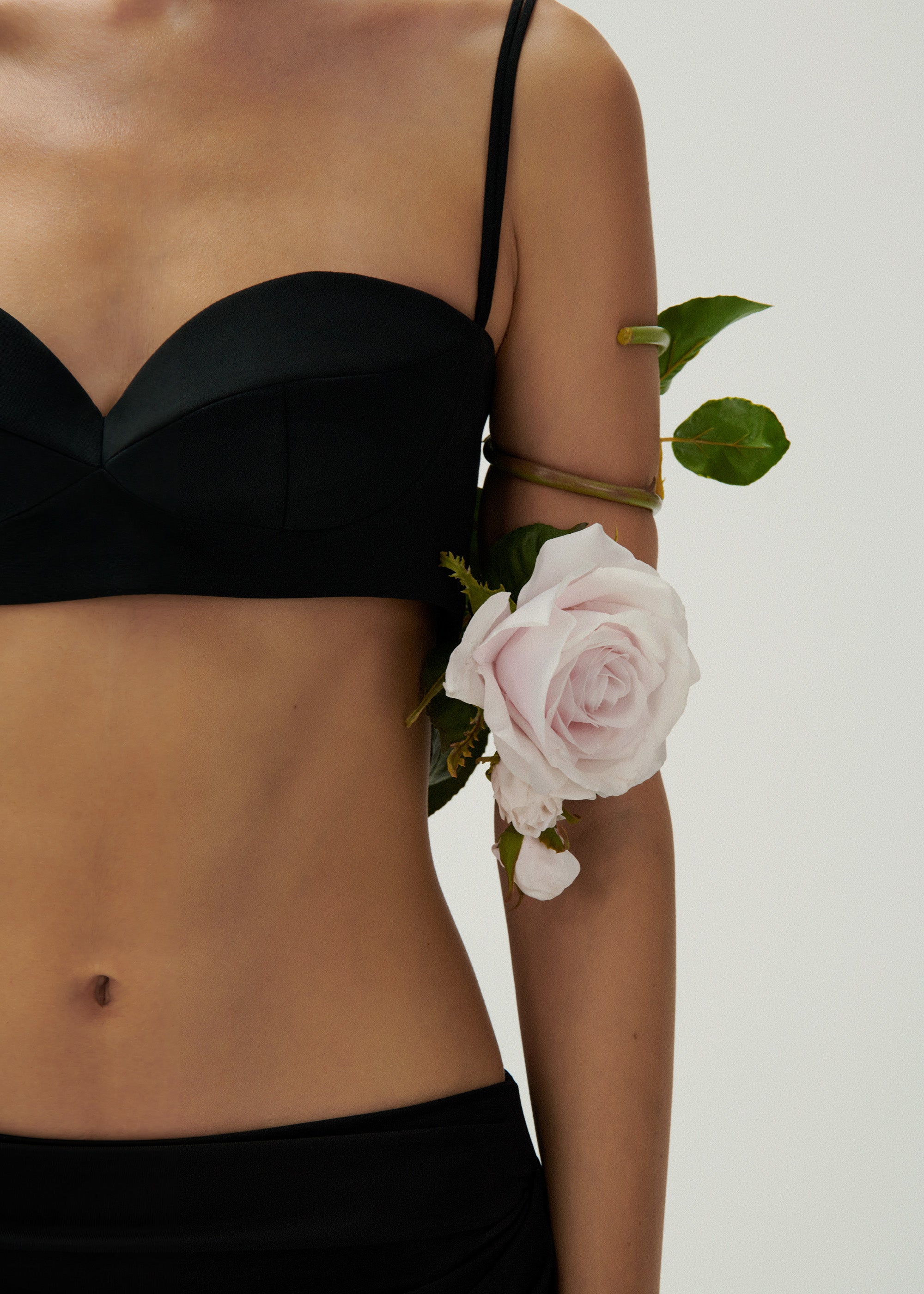 Floral Chic Wirefree Bra (Urban/Grey Rose) Size 10A only – Not Just Bras