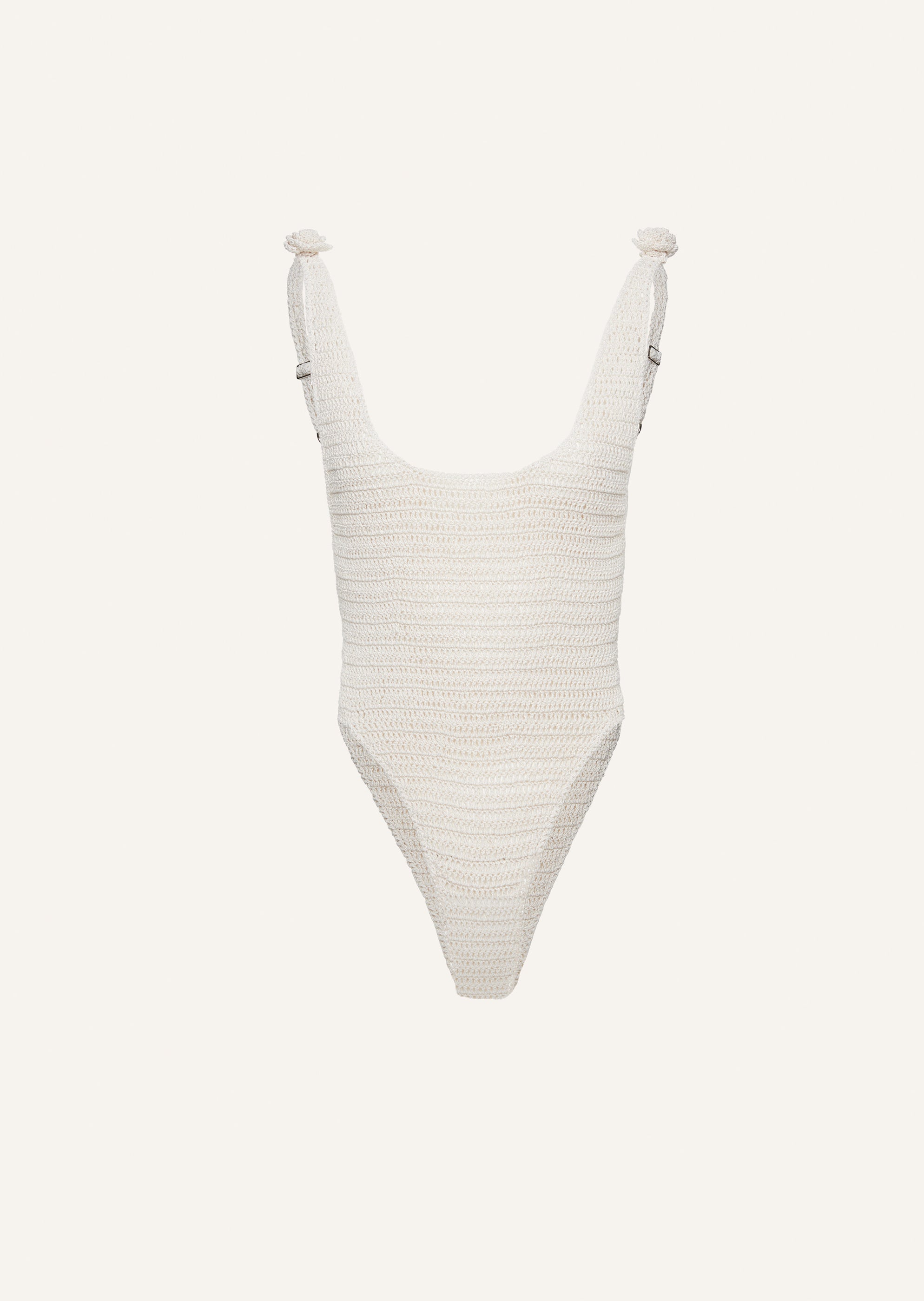 SS24 CROCHET 04 BODYSUIT BEIGE