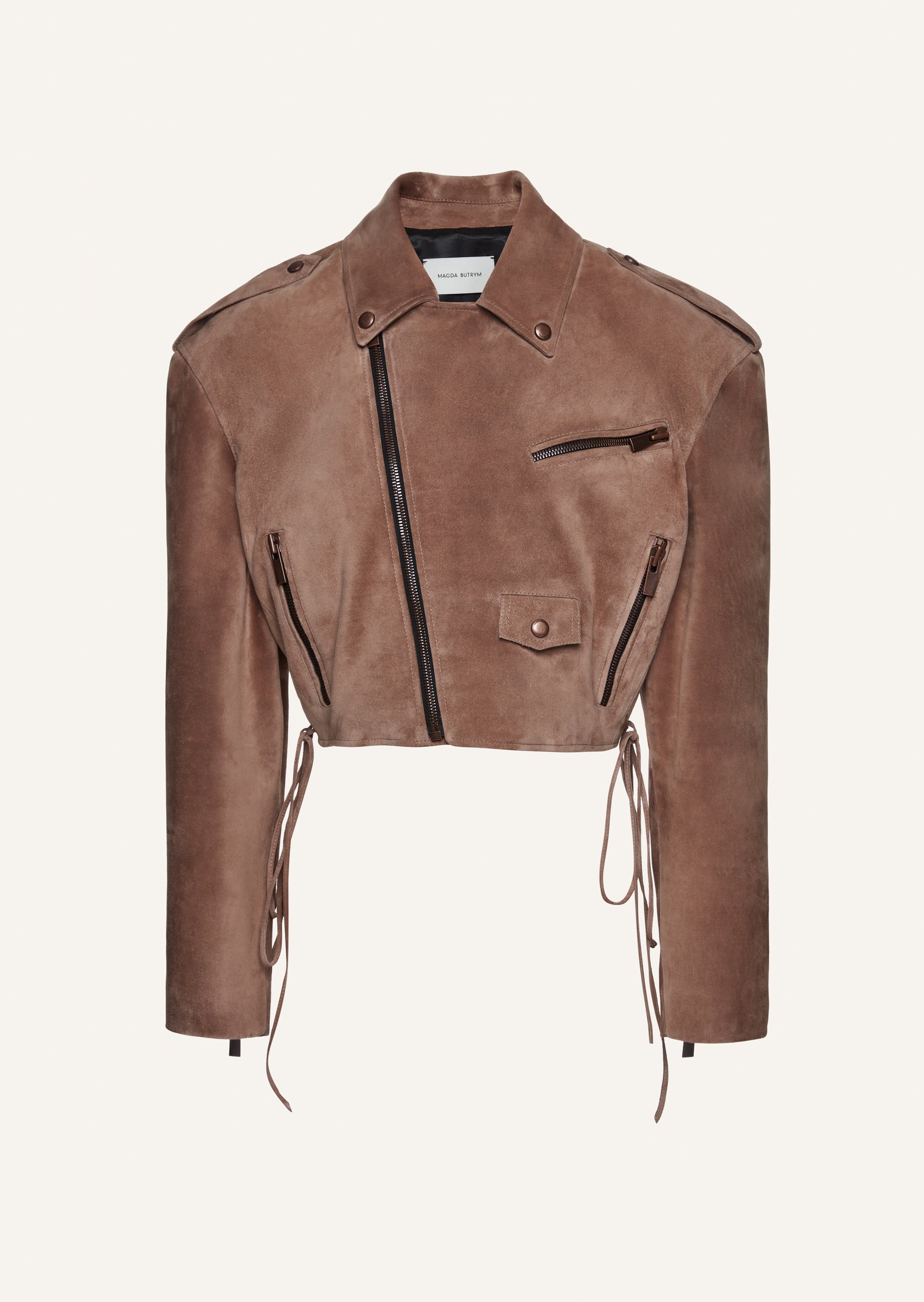 SS24 LEATHER 01 JACKET BROWN