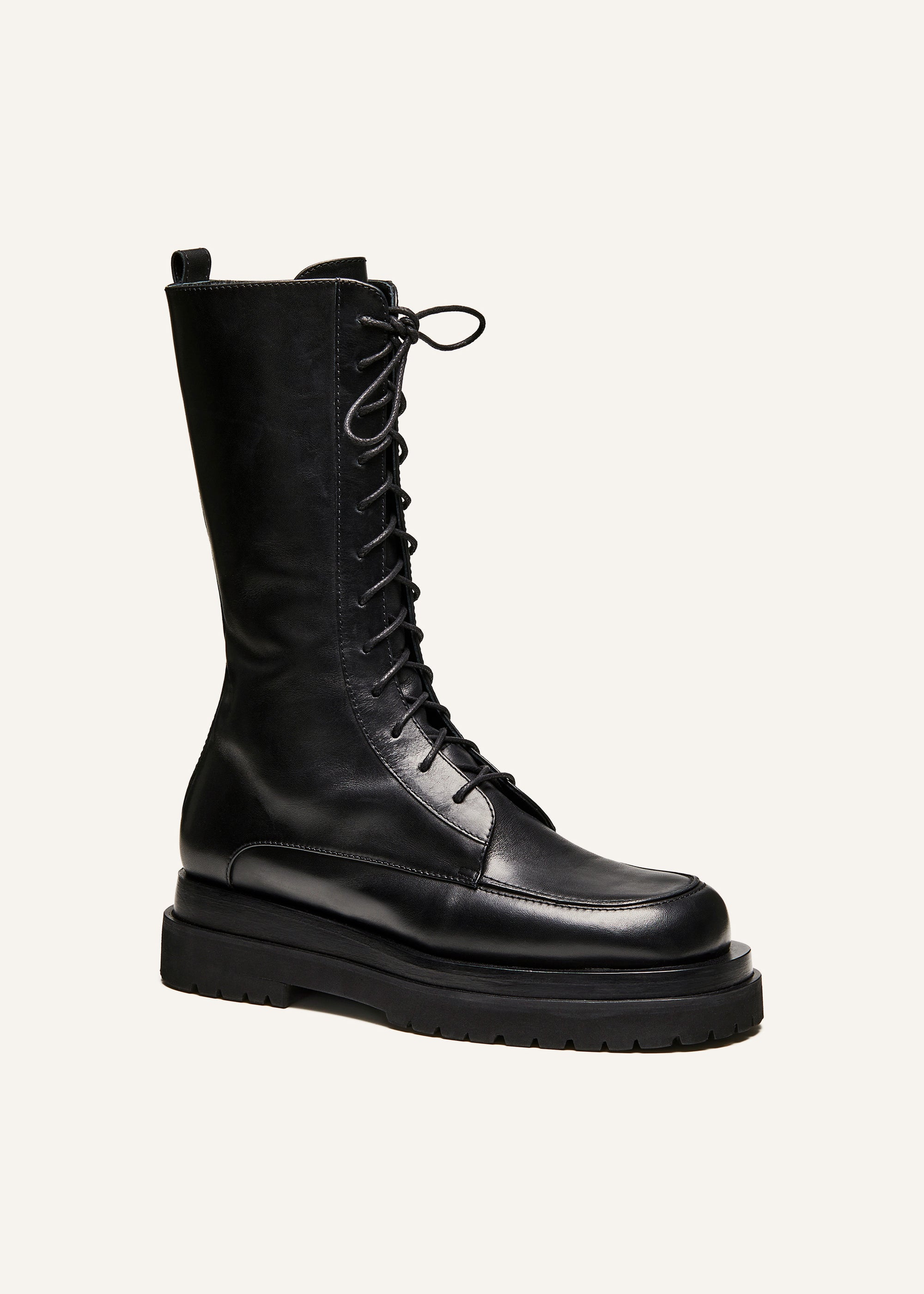 Combat boots in black leather | Magda Butrym