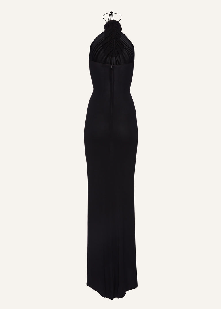 Halter maxi dress in black | Magda Butrym