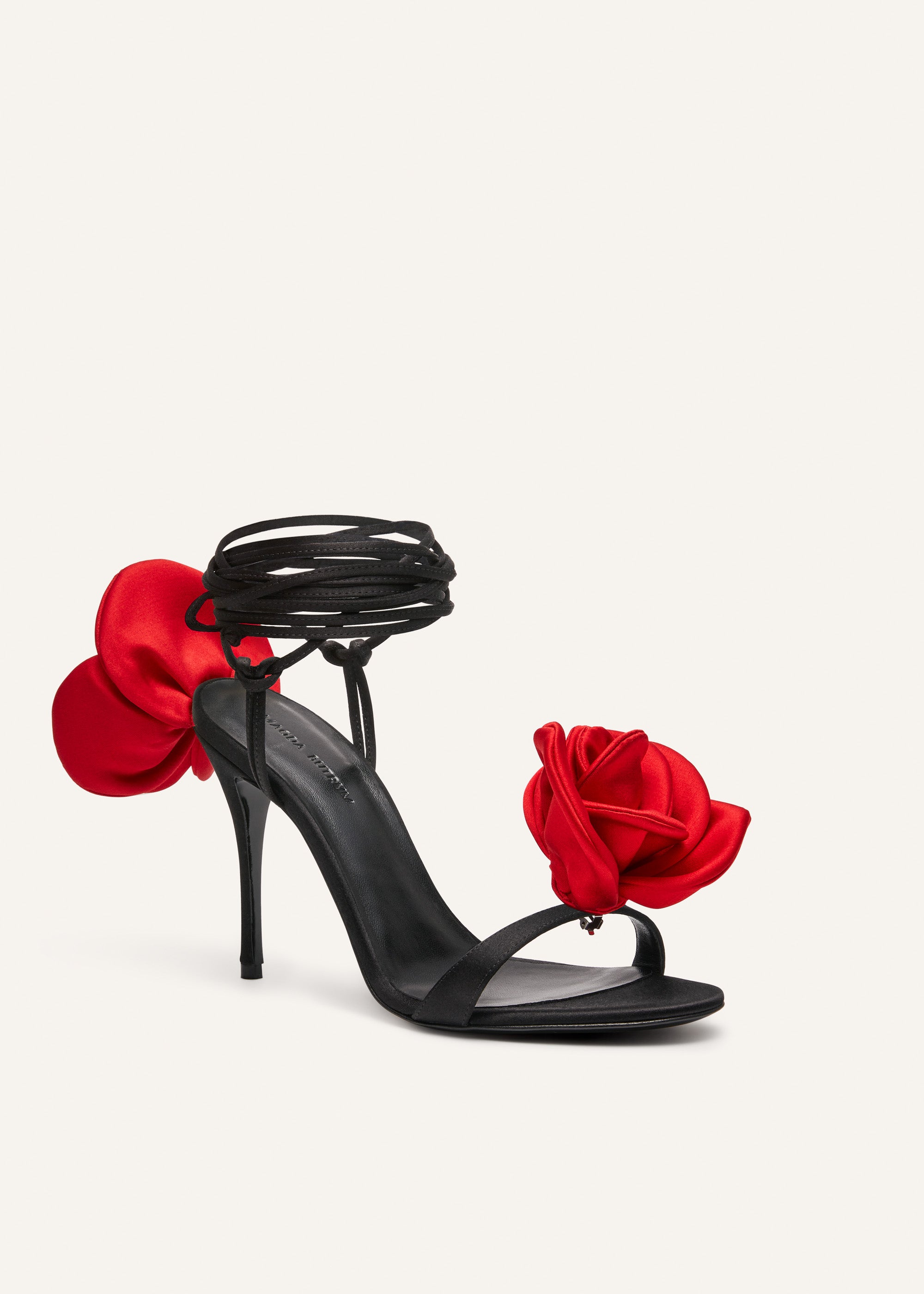 black heels red
