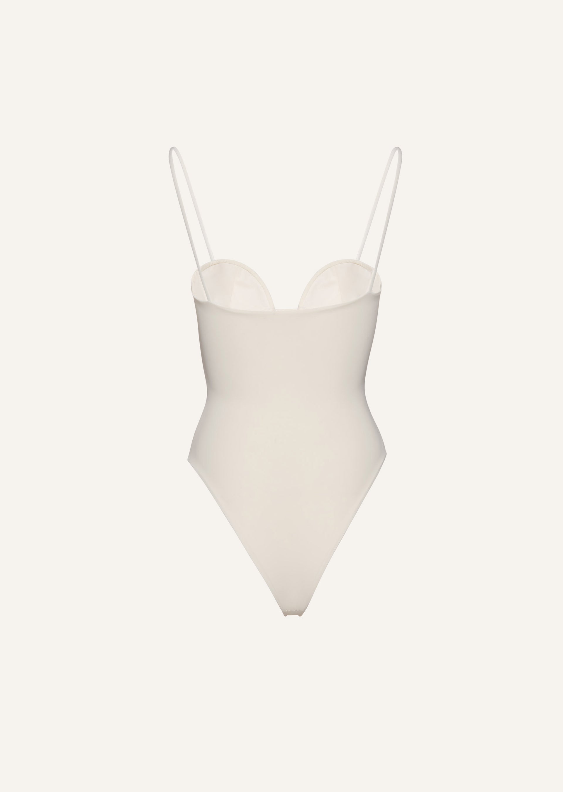 Retro bustier swimsuit in cream | Magda Butrym