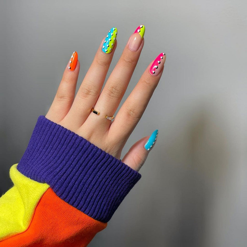 Abstract Neon Nails