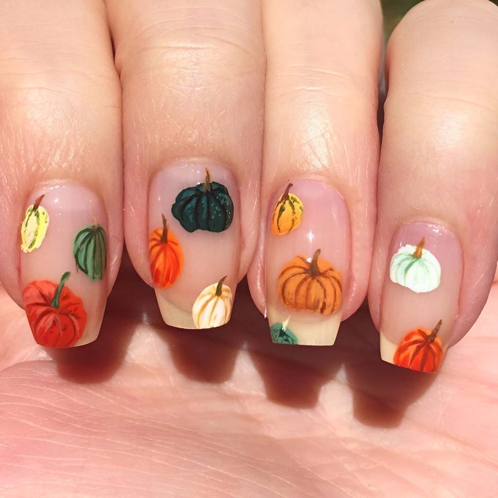 Colorful Pumpkins and Squash