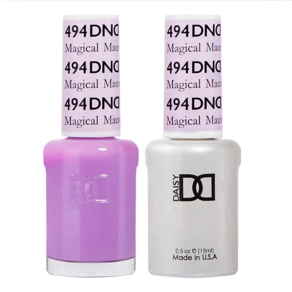 DND Gel Nail Polish Duo - 494 Purple Colors - Magical Mauve