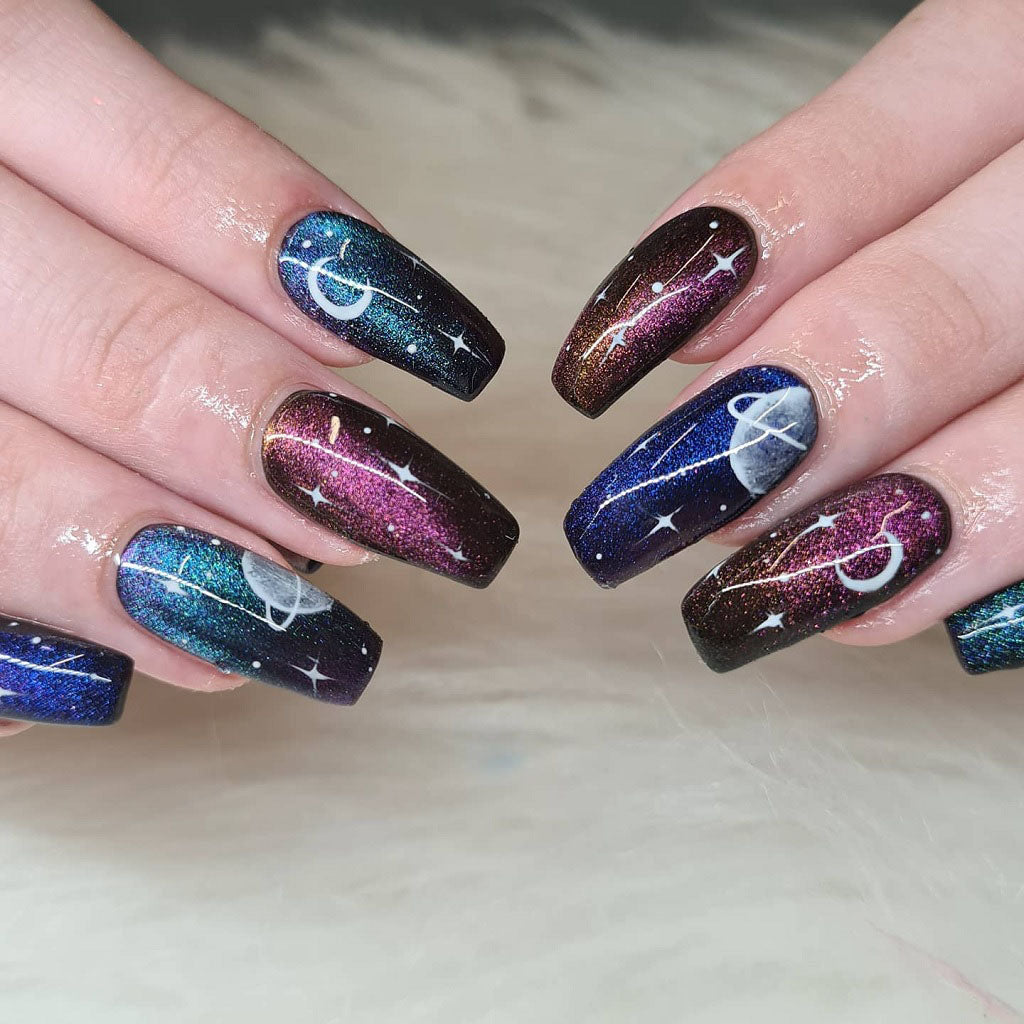 How to Do Galaxy Nails