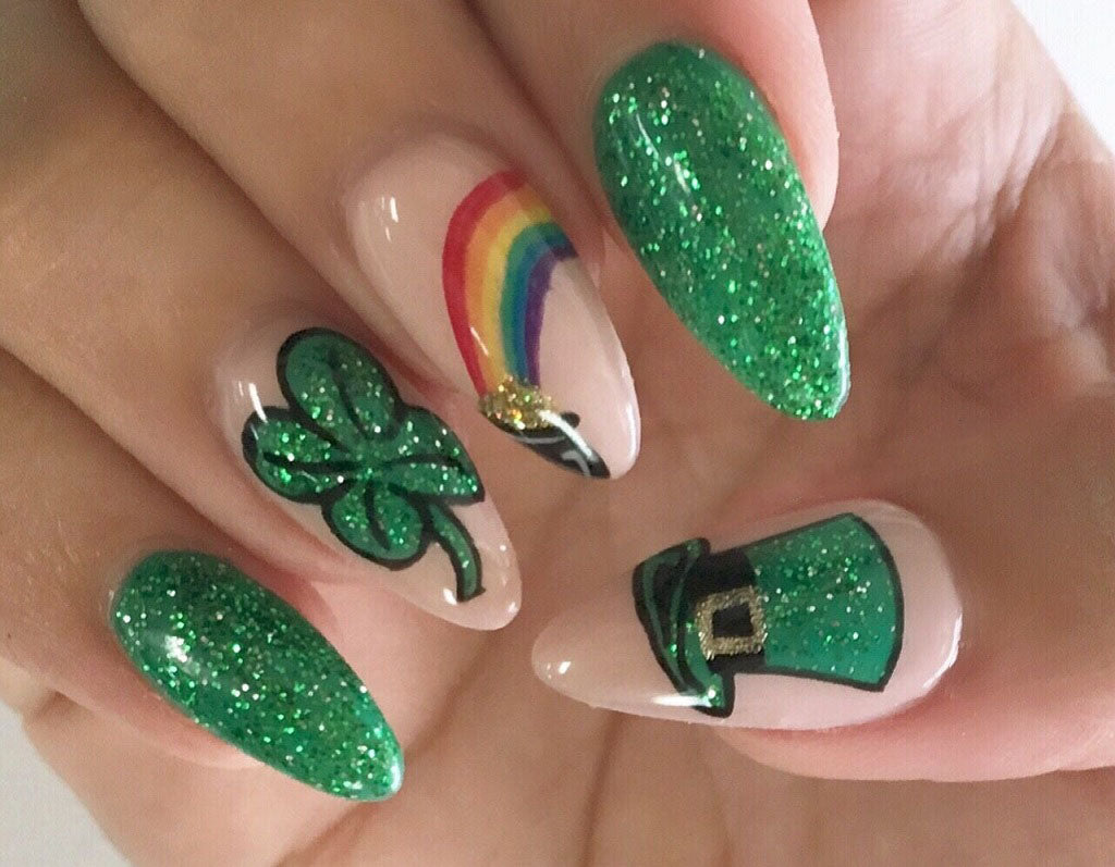 Happy St. Patrick's Day Nail Art | Newsie Nail Novice