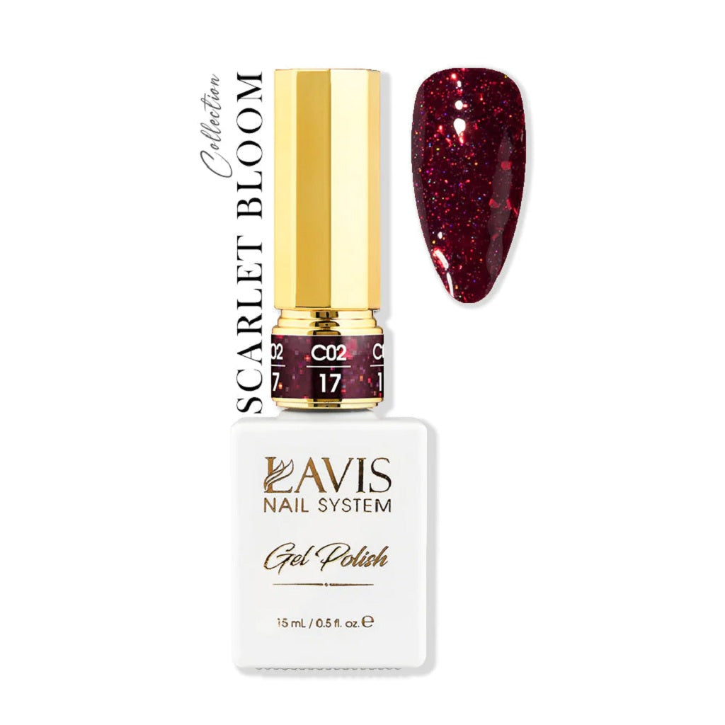 LAVIS C02 - 17 - Gel Polish - Scarlet Bloom Collection