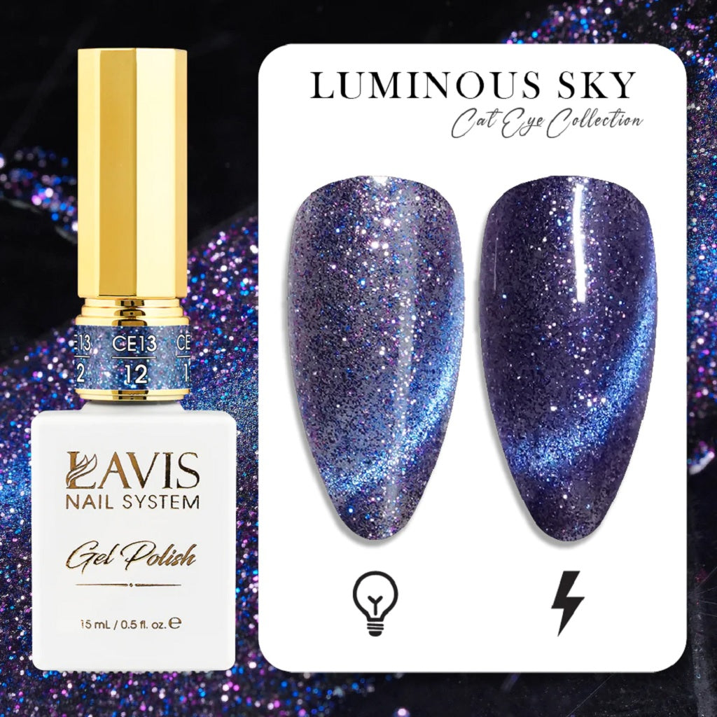 LAVIS Cat Eyes CE13 - 12 - Gel Polish - Luminous Sky Collection