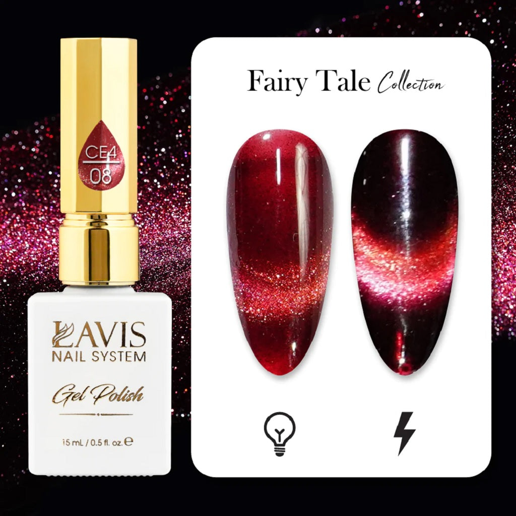 LAVIS Cat Eyes CE4 - 08 - Gel Polish - Fairy Tale