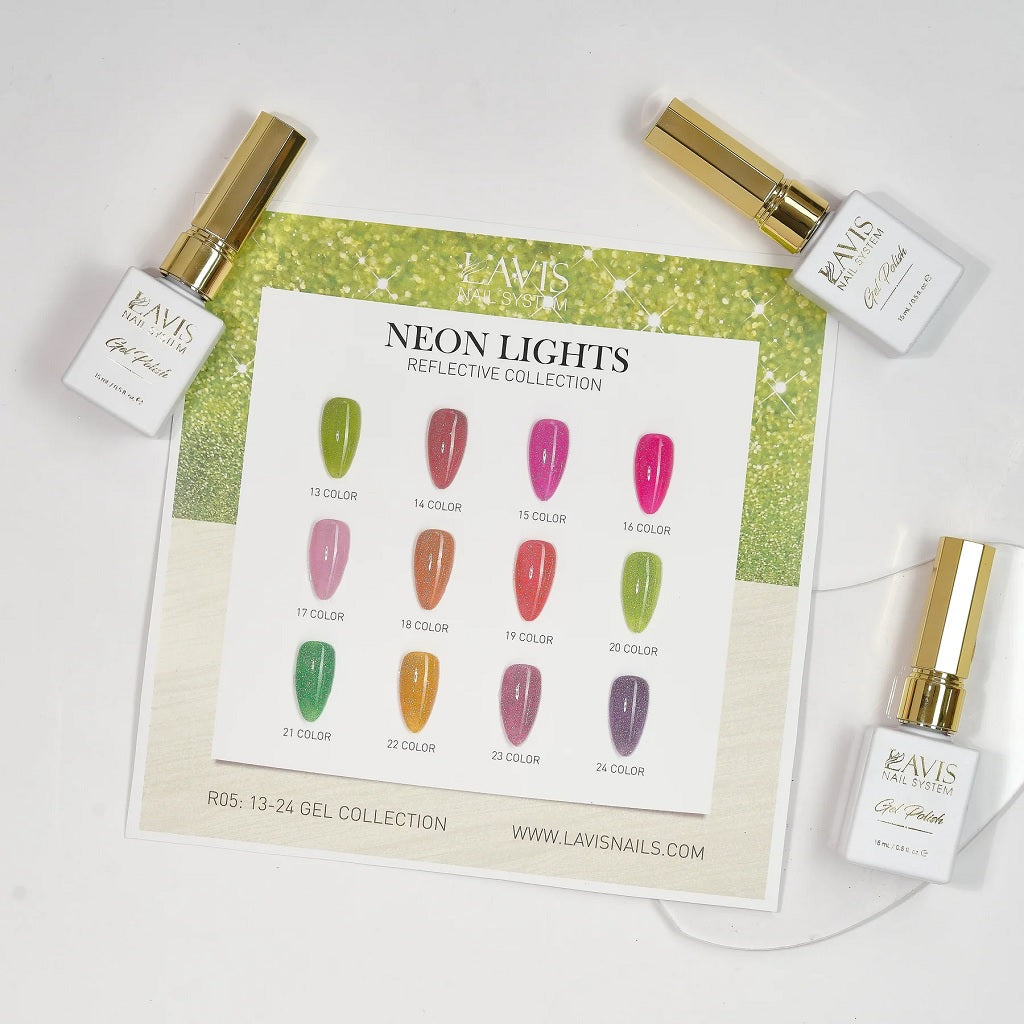 LAVIS Reflective R05 - Gel Polish - Neon Lights Reflective Collection