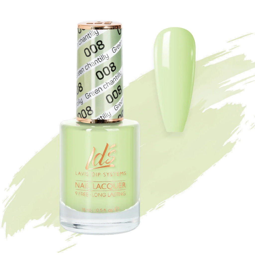 LDS 008 Green Chantilly - LDS Nail Lacquer