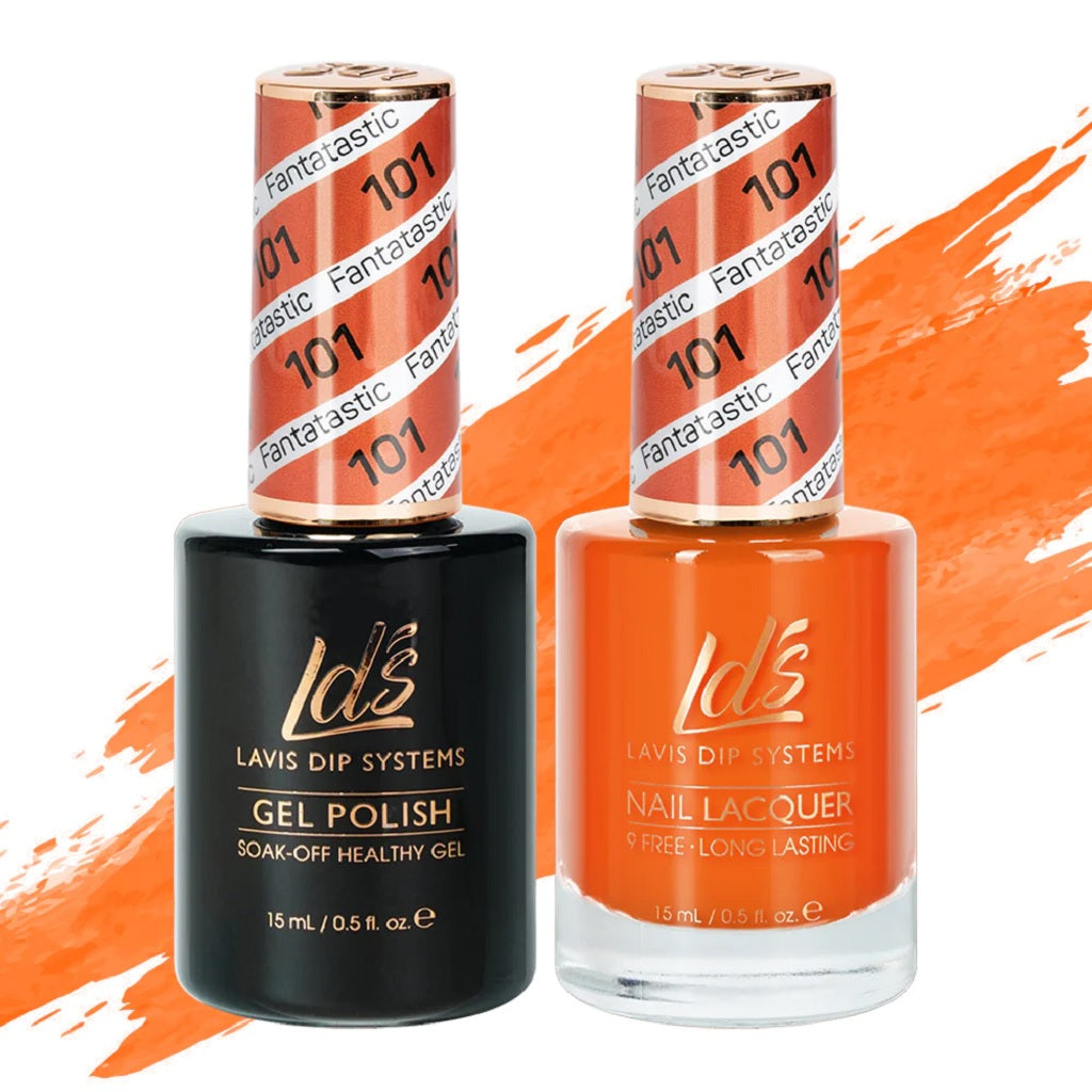 LDS Gel Nail Polish Duo - 101 Orange Colors - Fantatastic