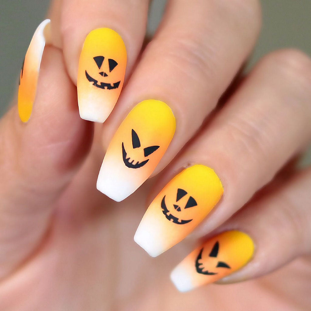 Ombre Candy Corn with Jack-O’-Lanterns