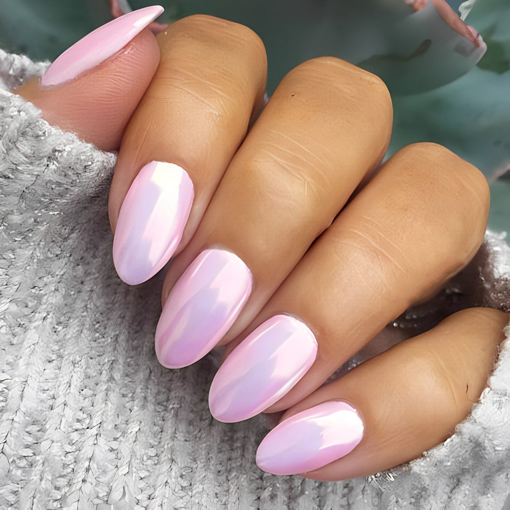 Pink Glazed Nails