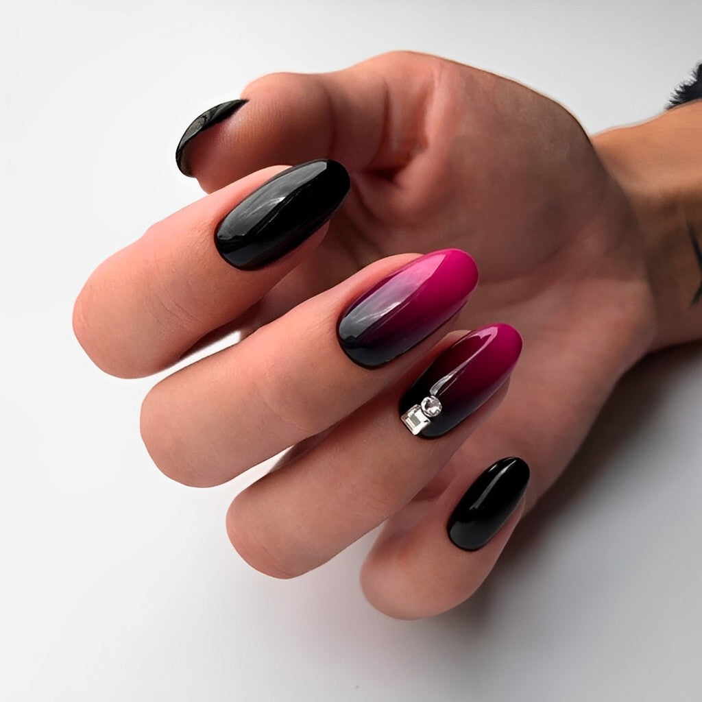 Pink and Black Ombre