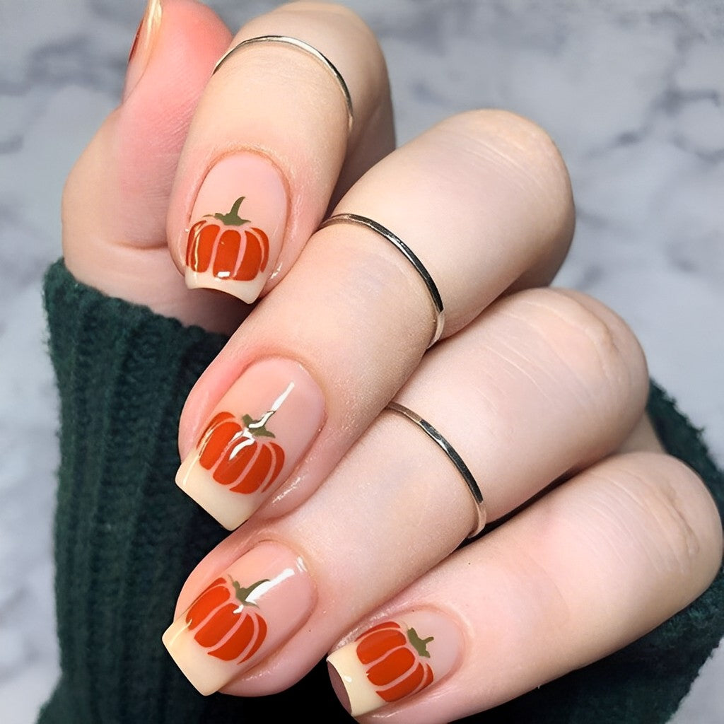 Pumpkin French Tips