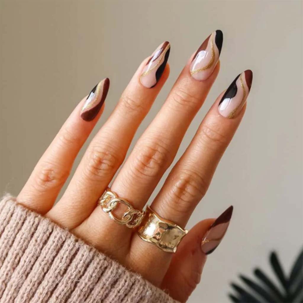 The 10 Best Brown Chrome Nails 2023