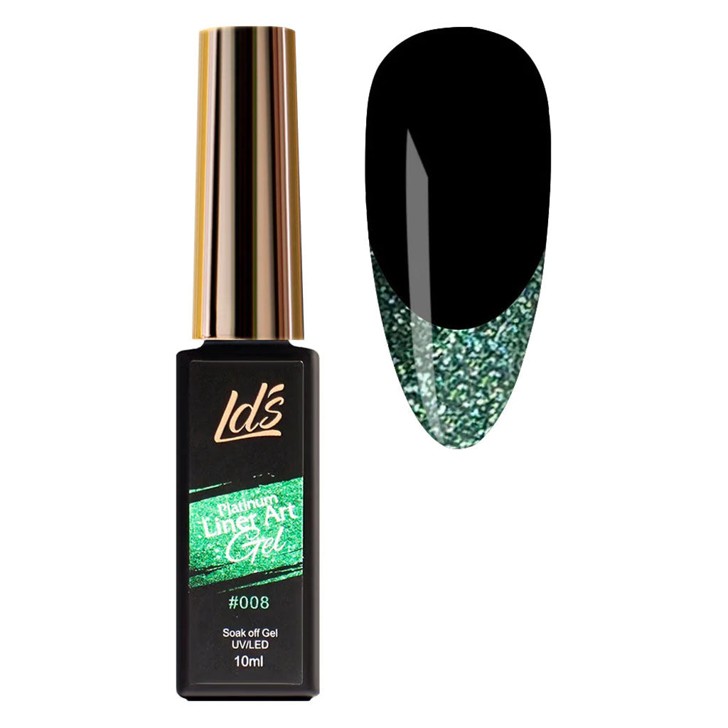 Emerald Green Platinum Line Art Gel