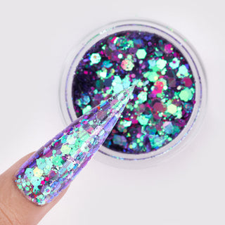 LDS Confetti Glitter Nail Art - CF04 - Moon Prism - 0.5 oz