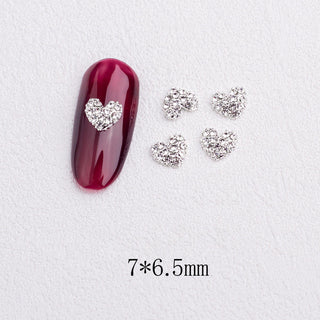 240 2PCS White Valentine Bear Nail Charm