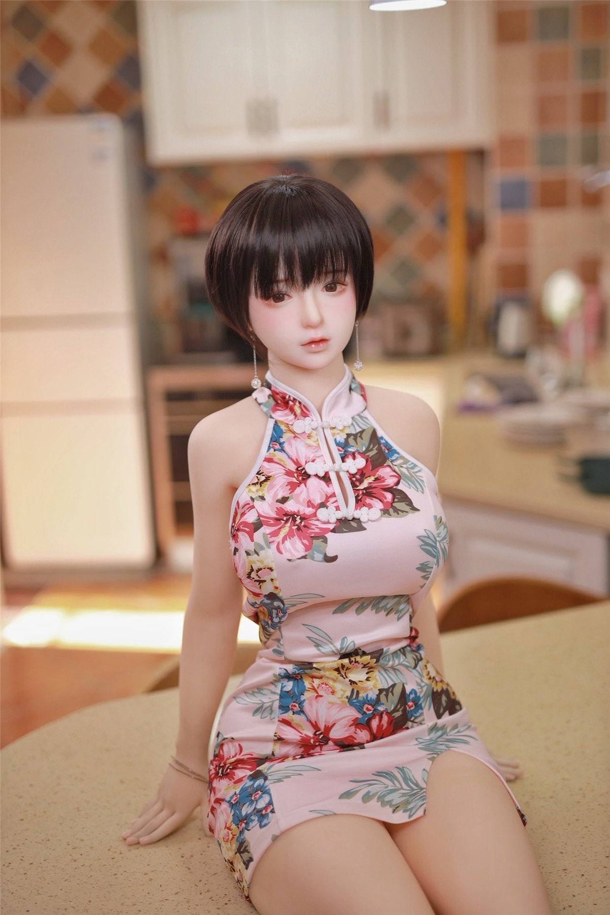 Short Hair Huge Tits Sex - JY DOLL 161CM Big Boobs Short Hair TPE Sex Doll - QianQian -  lovedollshops.com