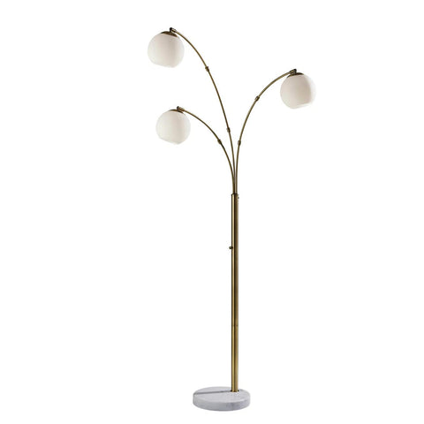 ADJUSTABLE BRASS TRI-LIGHT TREE FLOOR LAMP – MiMO Decor