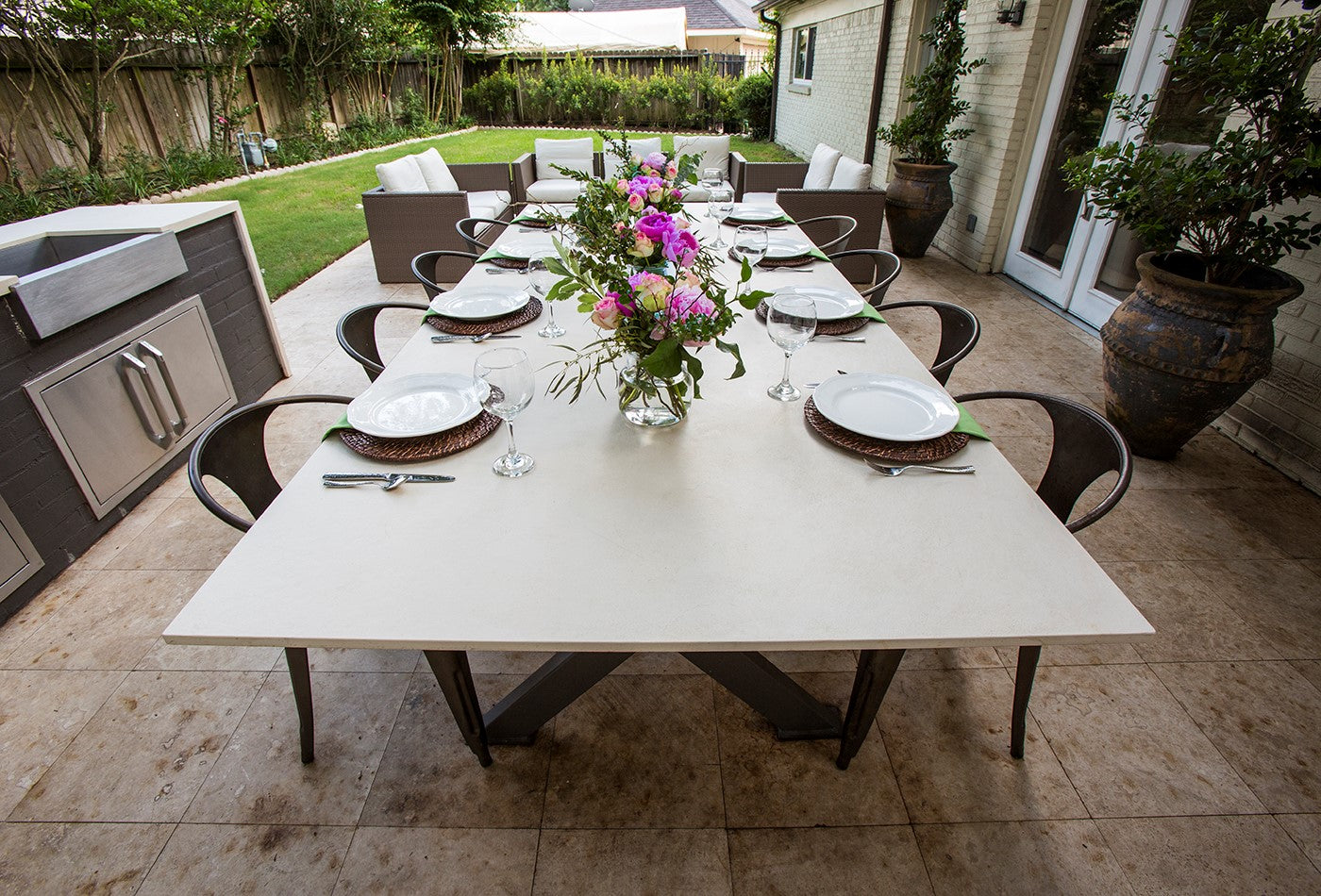 Outdoor Stone Dining